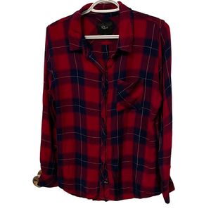 Rails Red and Blue Plaid Button Down Shirt Size Large